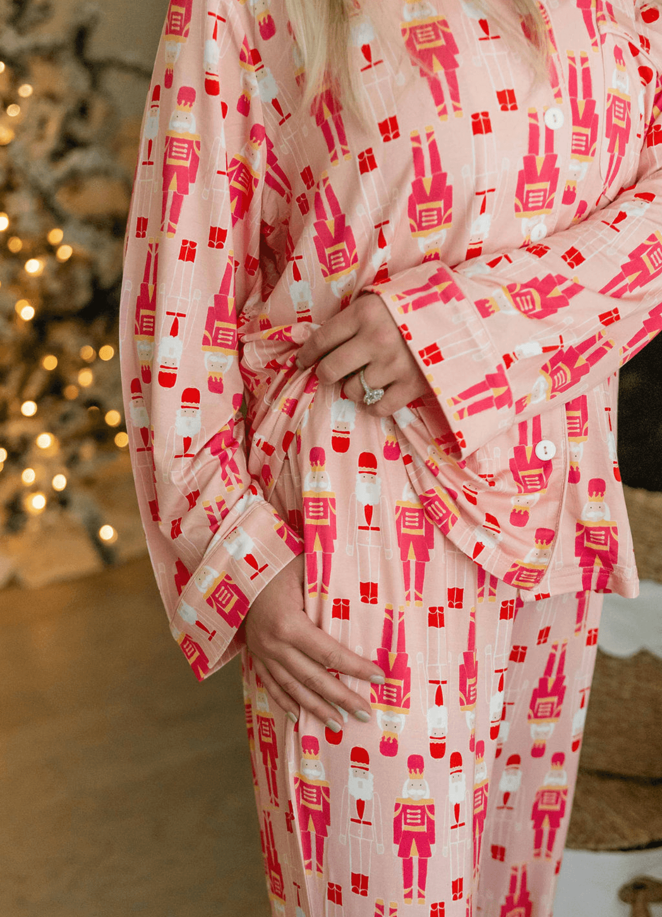 PB & Grape - Wholesale Sleepwear Set - Women's - Women's Pink Nutcrackers Set1