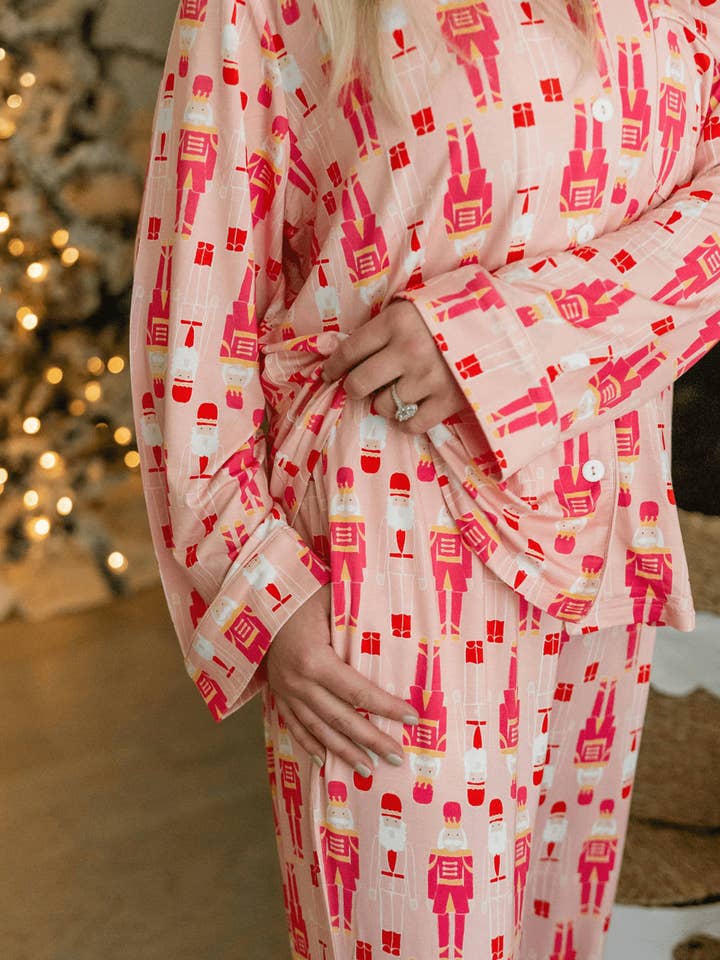 PB & Grape - Wholesale Sleepwear Set - Women's - Women's Pink Nutcrackers Set1