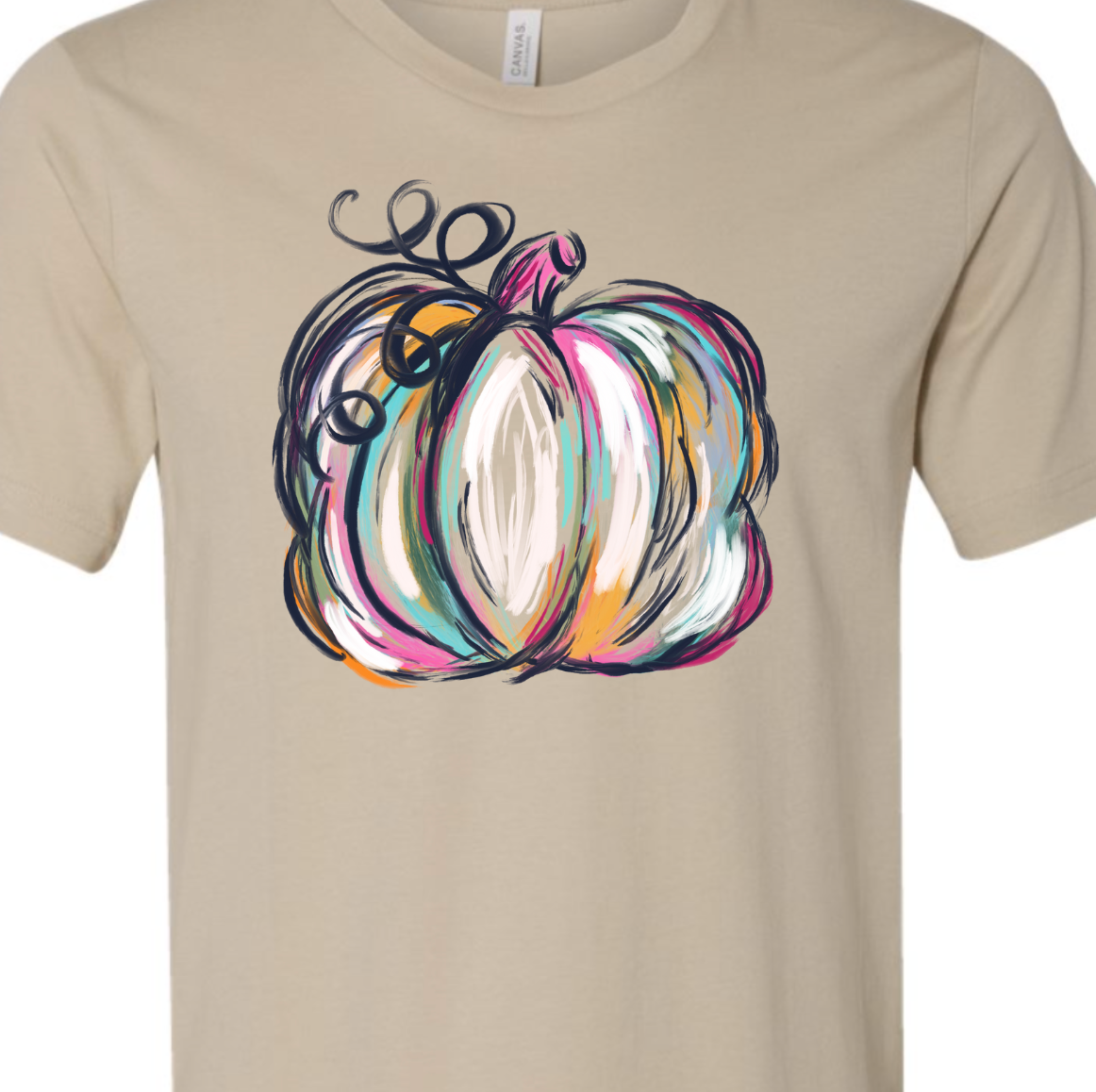 Kiki's Boutique - Wholesale Screen Printed T-Shirt - Women's - Watercolor Pumpkin Tee6