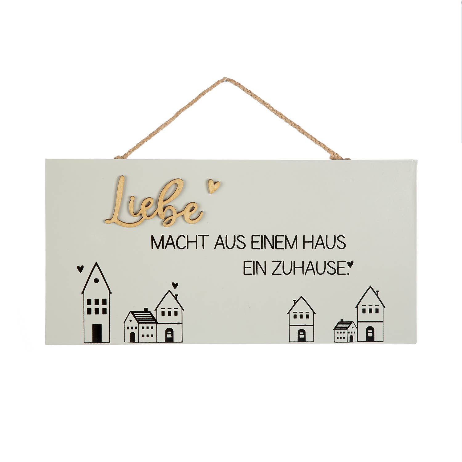 weiß Schild rechteckig Familie 2-sort. weiß H. 16 cm, VE 12 für den Großhandel auf Faire3