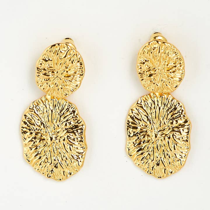 Millie Textured Gold Drop Earrings and other Purchase Wholesale millie mae. Free Returns & Net 60 Terms on Faire trending on Faire.