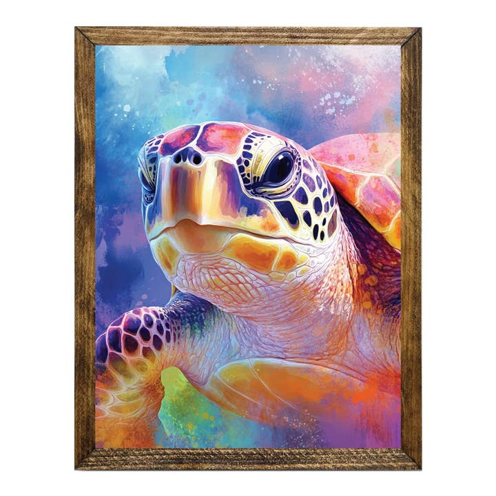 ARTISTIC SERIES TIMBERLAND- COLORFUL SEA TURTLE FACE for wholesale by Jarmz Designs