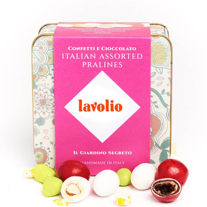 Lavolio Boutique Confectionery – wholesale Chocolate-covered sweets – FRUIT GARDEN - Covered Almonds & Real Candied Fruits
