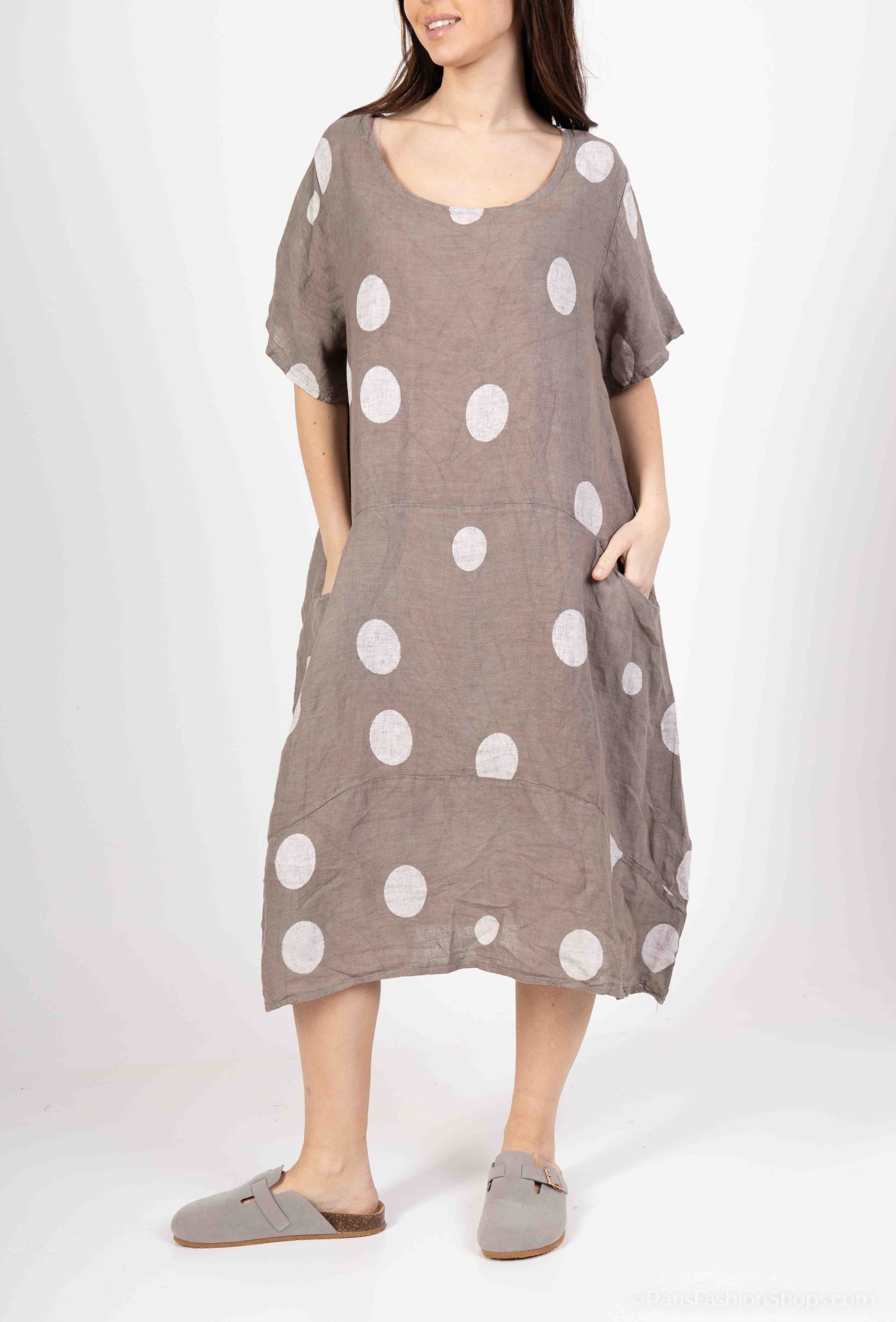 LINEN & COTTON HOUSE - Wholesale Dress - Women's - LINEN DRESS. 17600 SPRING SUMMER CLOTHING23