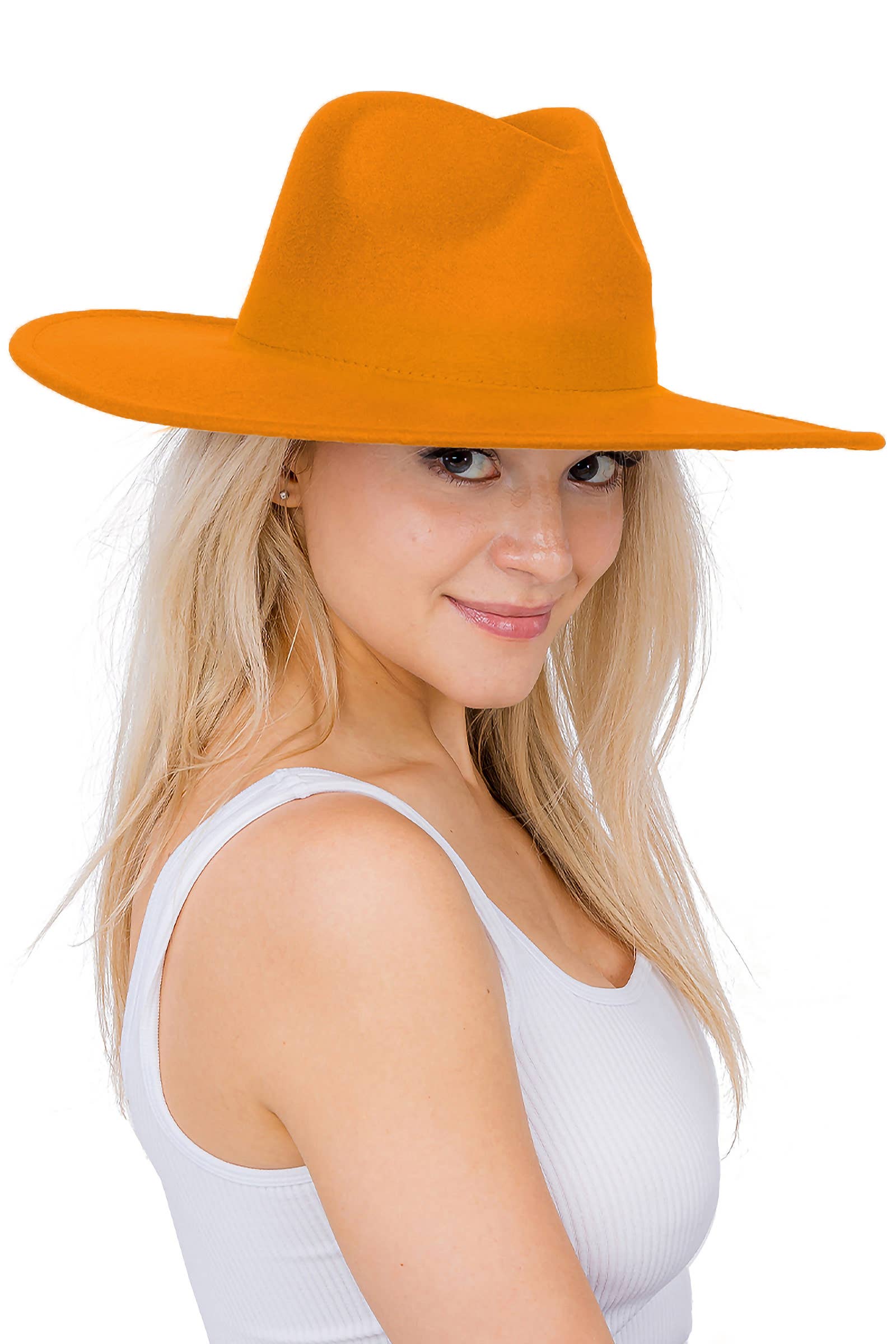 Cap Zone – Fedora - Mulher por atacado – Chapéu Rancher Cap Zone com Aba Larga, Reta e Lisa2