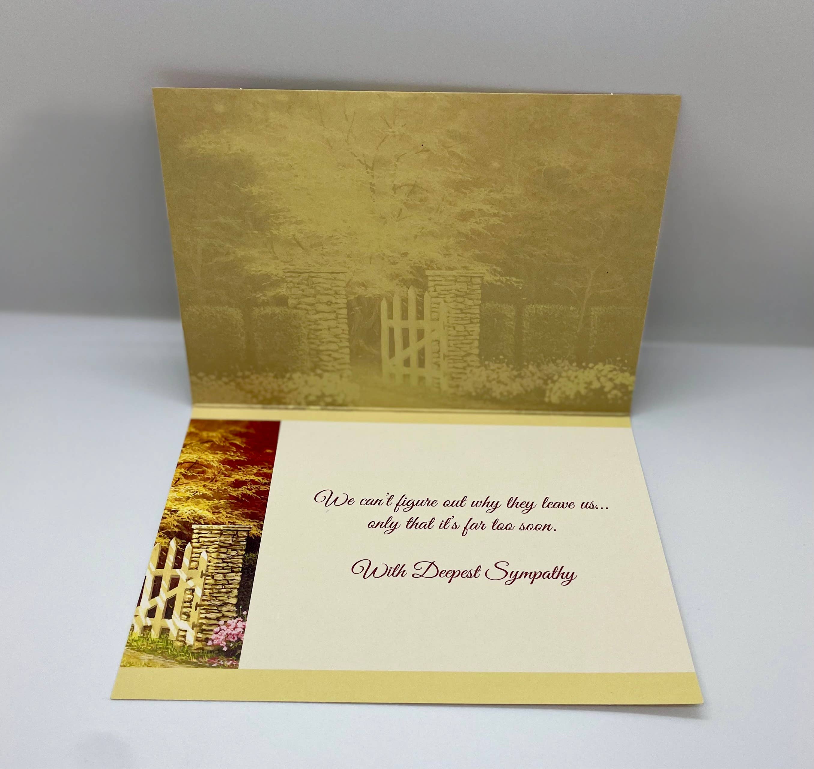 Gracefully Yours – Großhandel Beileidskarten – Trauerkarten — „Erinnerungen“ (4 Designs — 12er-Pack)4