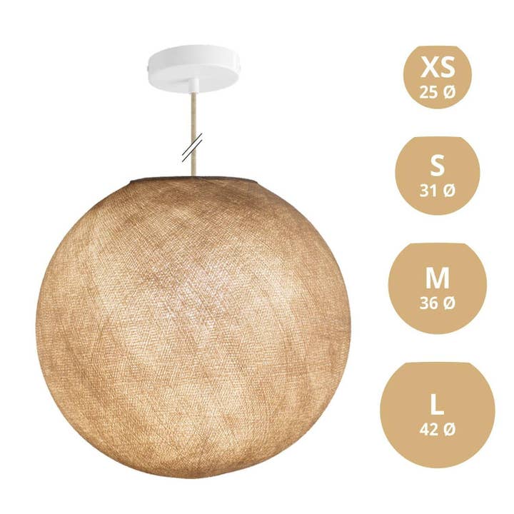 Pendant lamp with Sphere lampshade for wholesale by LIGHTINUP S.R.L.