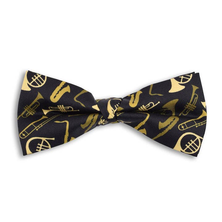 The Music Gifts Company - Wholesale Bow Tie - Men's - Bow Tie Silk - Brass Instruments