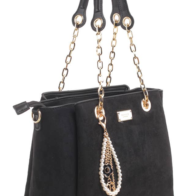 Bessie London - Wholesale Shoulder Bag - Women's - GLAMOUR CHAIN SHOPPER BAG