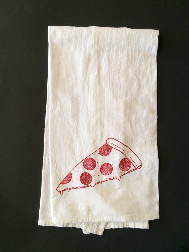 Pizza Tea Towel for wholesale by &Morgan