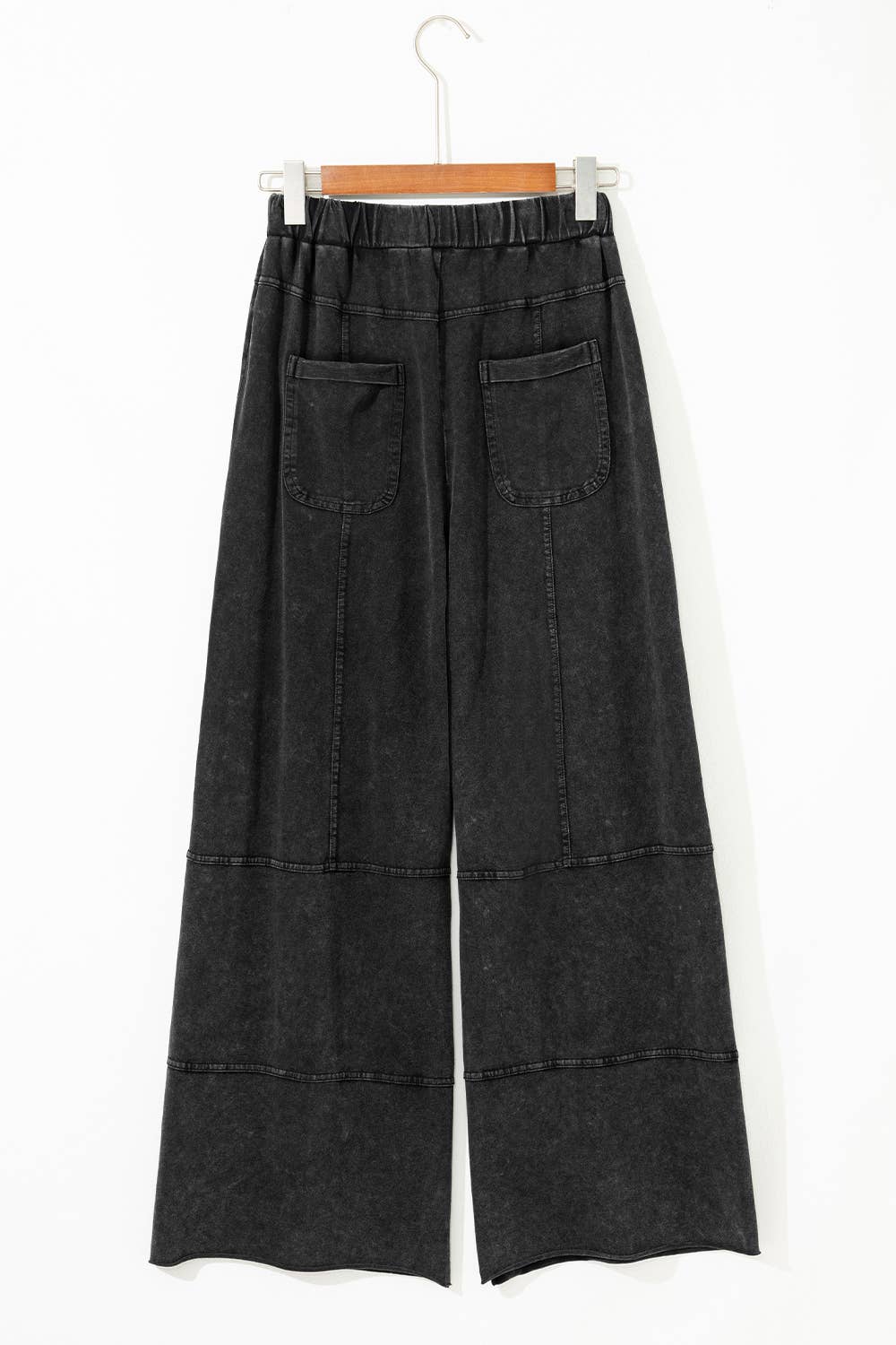 LA Society - Wholesale Pants - Women's - Mineral Wash Drawstring High Waist Cargo Wide Leg Pants10