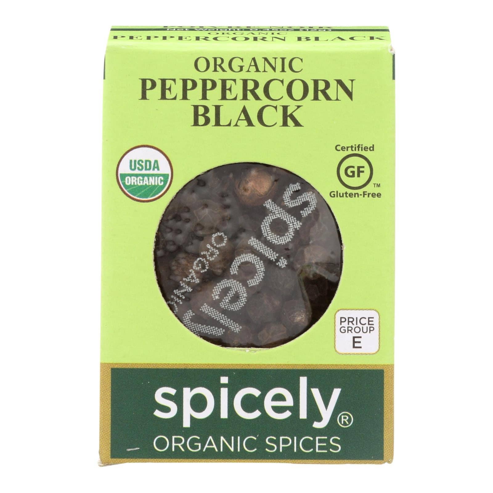 Ware Spark - Wholesale Pepper/Peppercorns - Spicely Organics - Organic Peppercorn - Black - Case Of 6 - 0.45 Oz.0