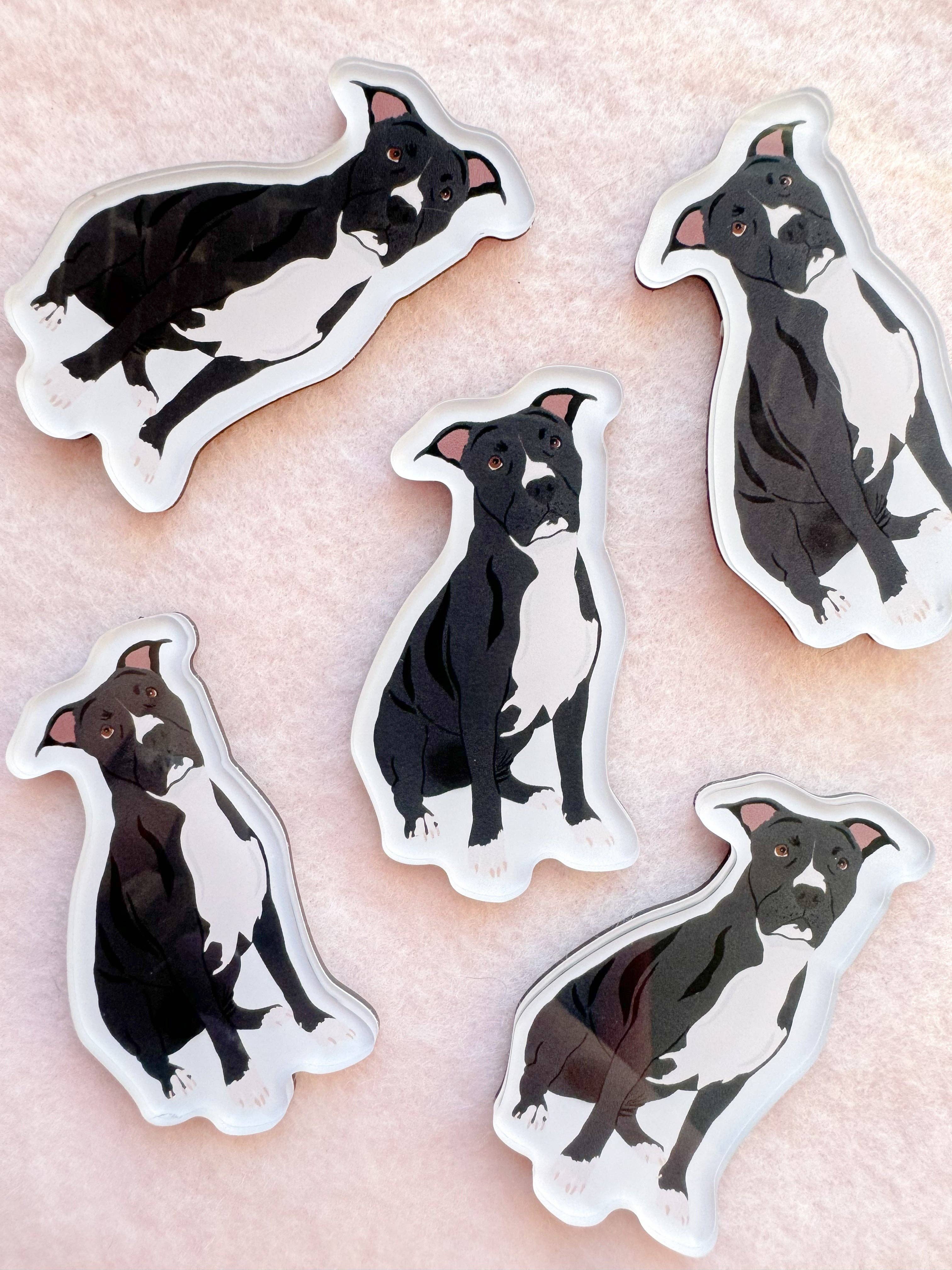 Our Cheery Corner - Wholesale Magnet - Pit Bull (black) Magnet0