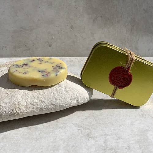 Beeliss Hand & Feet Handmade Balm Set with Refillable Tin for wholesale by Made in Birstall Soapery