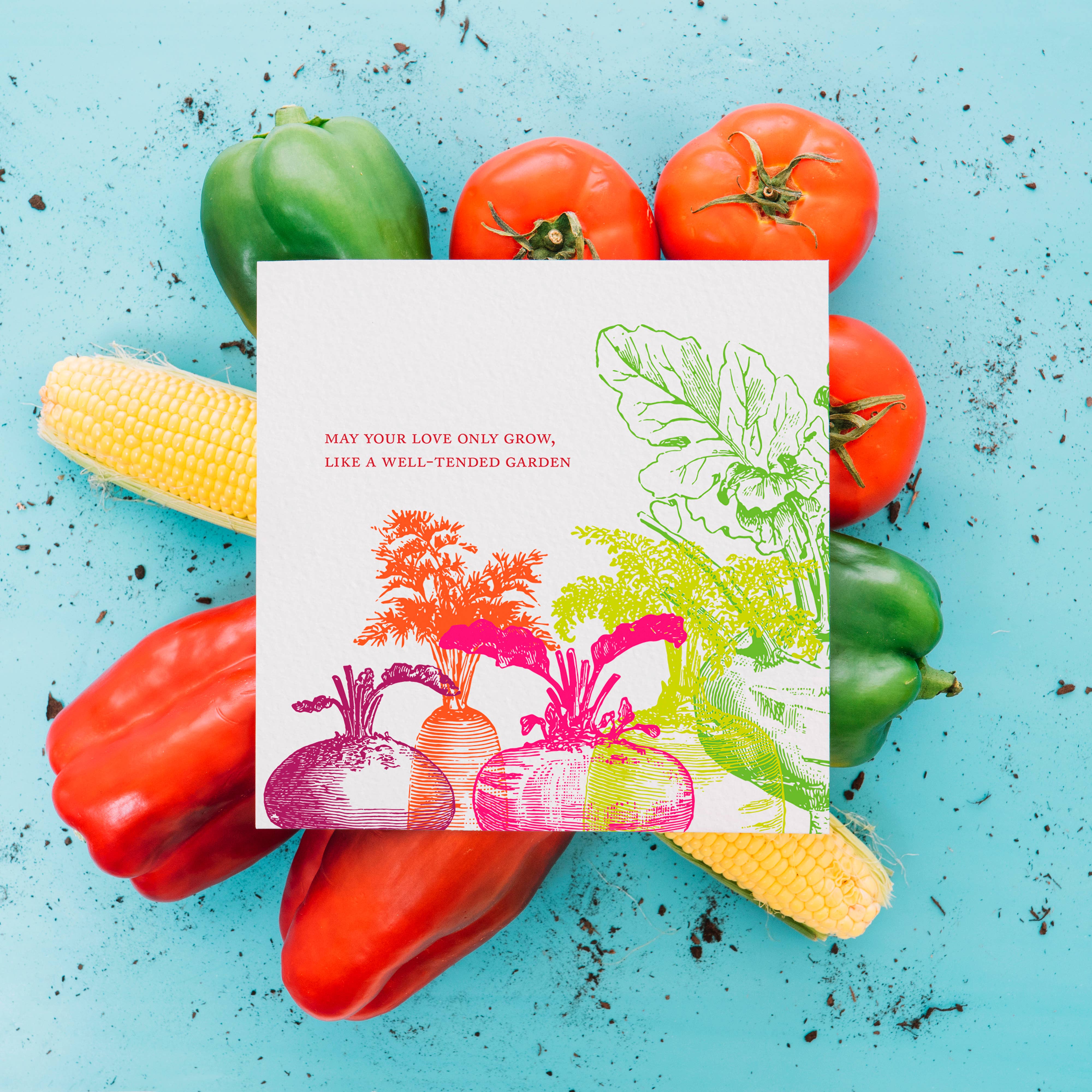 Ampersand M Studio - Wholesale Wedding Card - Garden Love Wedding Greeting Card3