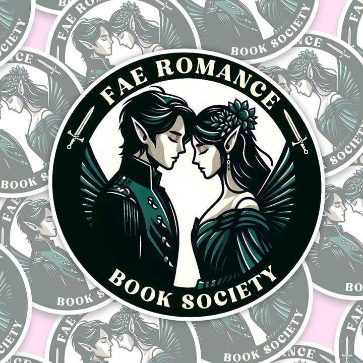 Handmade Vinyl sticker - "Fae Romance book society" for wholesale by With Love, Ell