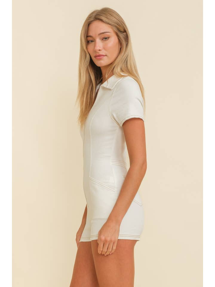 Cloud Ten - Wholesale Romper - Women's - CR11907 - DENIM ZIP UP ROMPER12