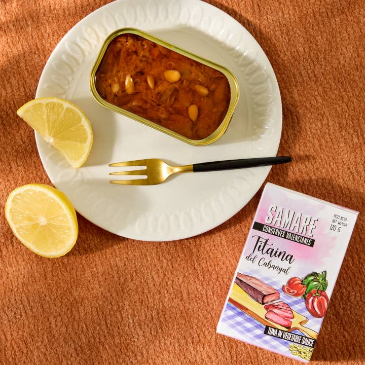 Lata - Wholesale Tinned Fish - Samare Tuna in Vegetable Sauce (Titaina del Cabanyal)1