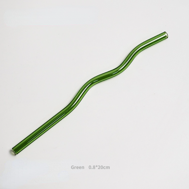 IVORE.GROUP (We cover All Import duty) – wholesale Drinking straw – Reusable Wave Glass Straws3