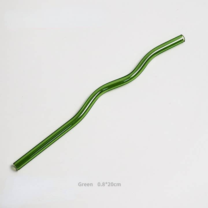 IVORE.GROUP (We cover All Import duty) - Wholesale Drinking Straw - Reusable Wave Glass Straws3