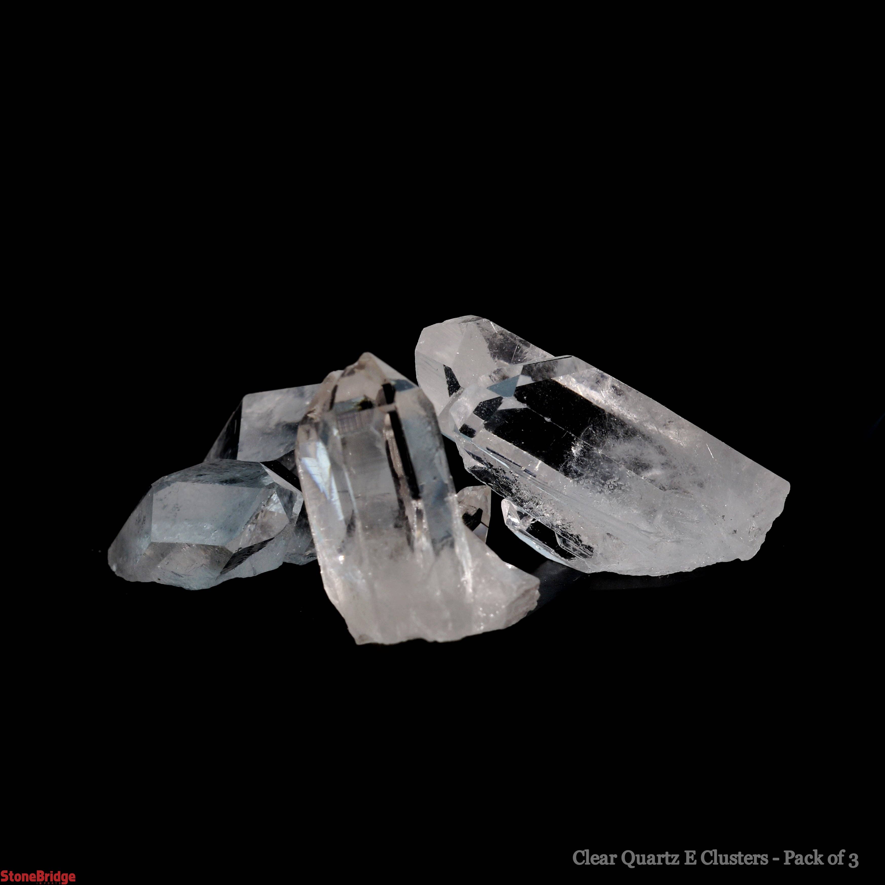 Stonebridge Imports - Wholesale Spiritual Stone/Crystal - Clear Quartz Clusters Extra Quality - Mini 1/2" to 1" - 3 Pa2