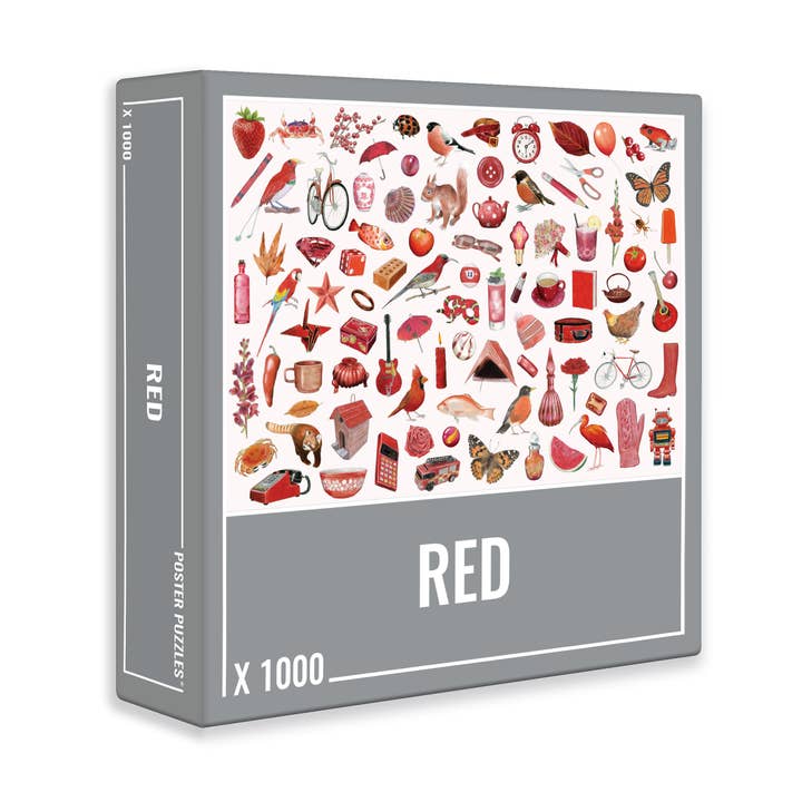 Red 1000 Piece Jigsaw Puzzles for Adults for wholesale by Cloudberries Jigsaw Puzzles