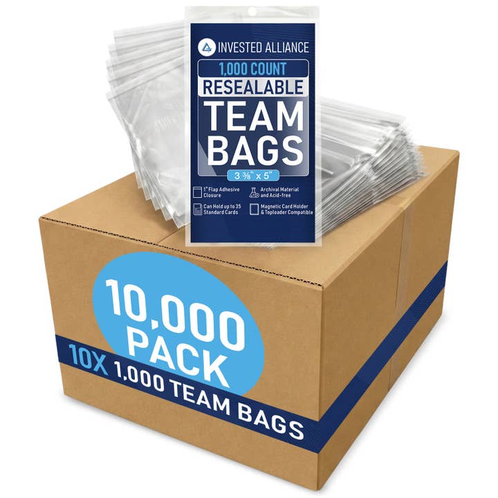 10,000 Pack Clear Resealable Team Bags for wholesale by Invested Alliance LLC