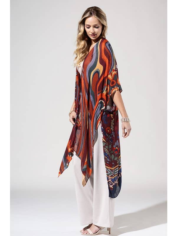 Pointillism Kimono for wholesale on Faire