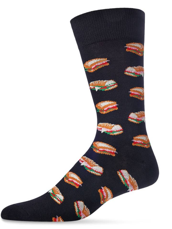 MeMoi Hoagies Bamboo Blend Men's Crew Socks for wholesale by Infinity Classics International Inc.