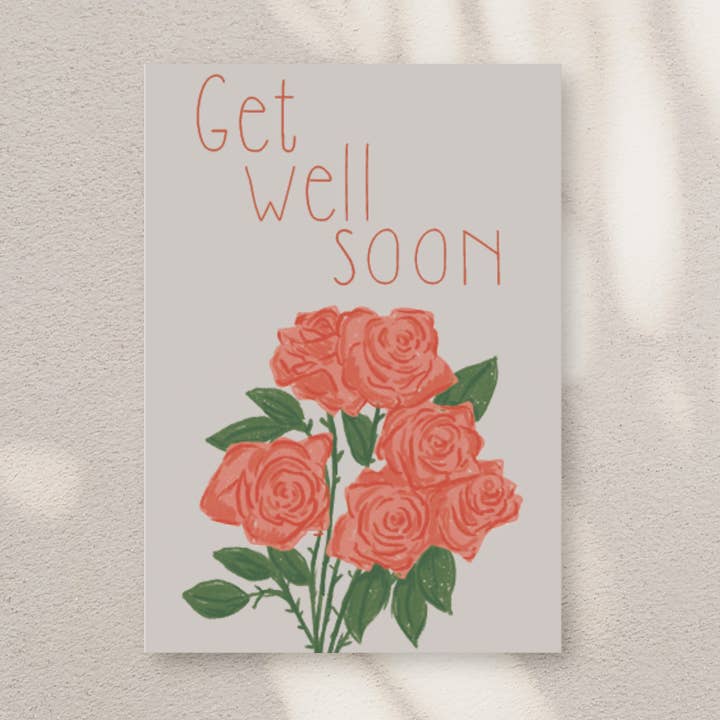 Prompt rétablissement roses - carte pour la vente par Kortspecialisten