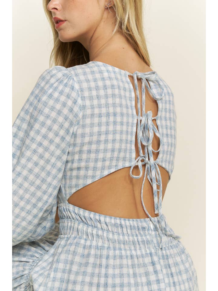 Hersy - Wholesale Dress - Women's - THE GINGHAM GARDEN DRESS - HD00406