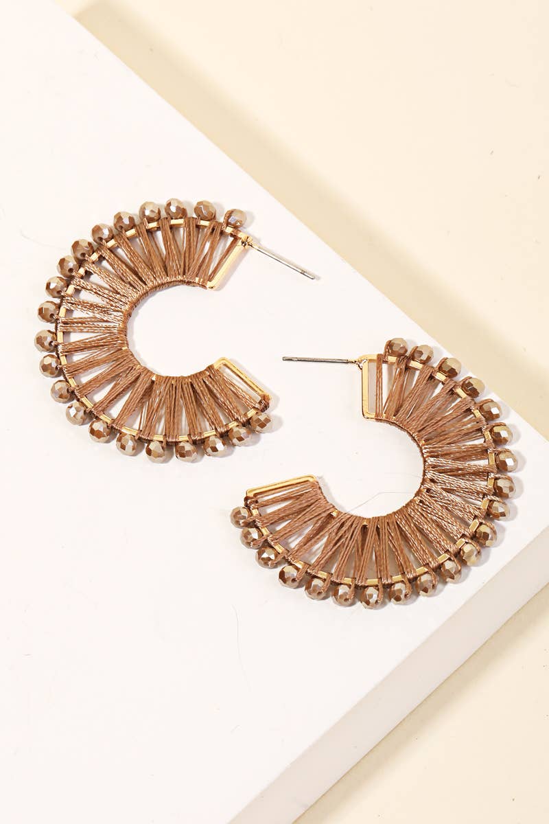 Anarchy Street - Wholesale Hoop earrings - Bead Threaded Hoop Earrings4