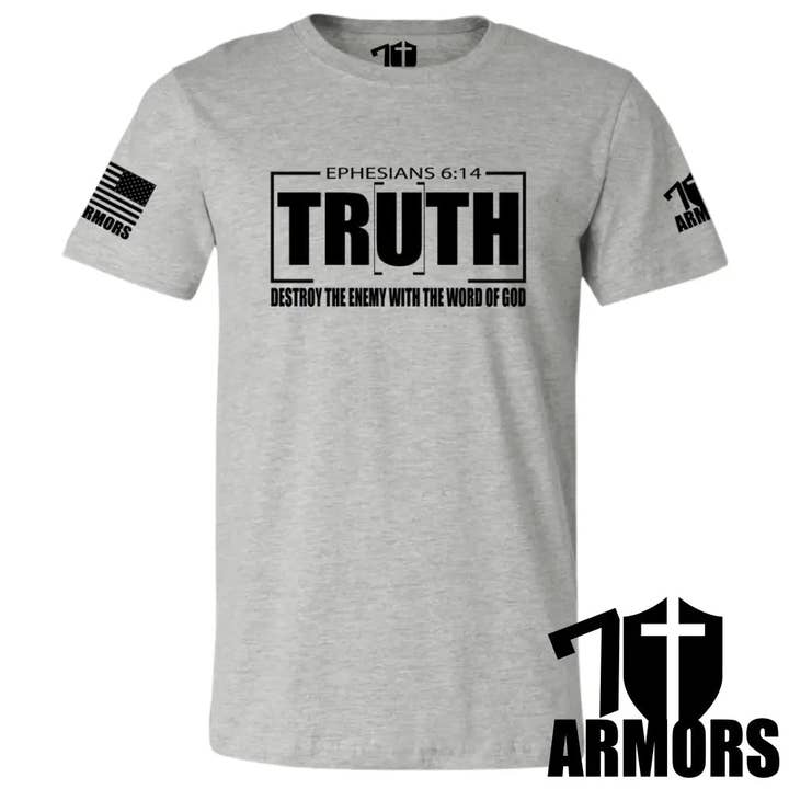 7 ARMORS APPAREL - Wholesale Screen Printed T-Shirt - Men's - BELT OF TRUTH T-SHIRT1