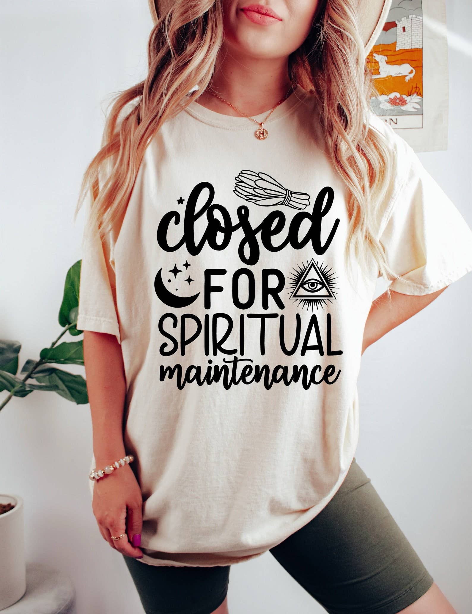 VibeClothing - Wholesale Screen Printed T-Shirt - Women's - Closed for Spiritual Maintenance T-shirt