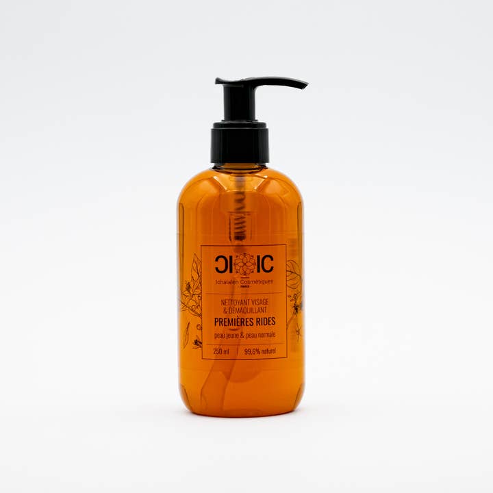 NETTOYANT VISAGE & DÉMAQUILLANT PREMIÈRES RIDES pour la vente par ICParis ( Ichalalen cosmétiques Paris)