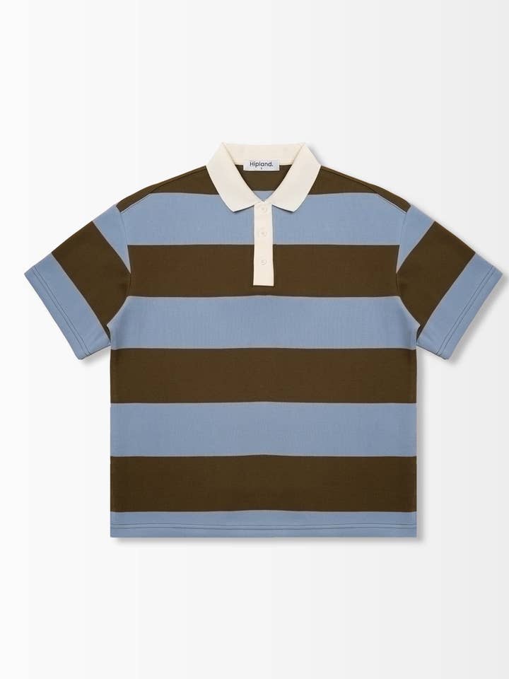 Rugby Polo - Light Blue for wholesale by Hipland