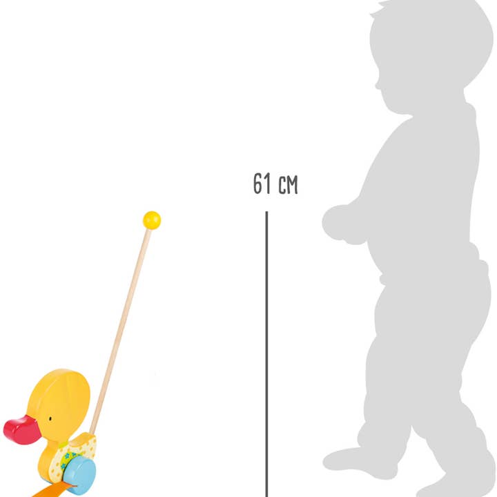 small foot - Wholesale Wood Toy - Kids - Push-Along Waddling Duck "Tina"2