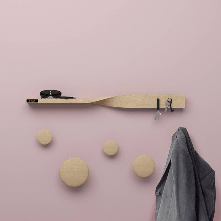 Lawa Design - Wholesale Knife Storage - Twist Shelf - wooden magnetic knive board4