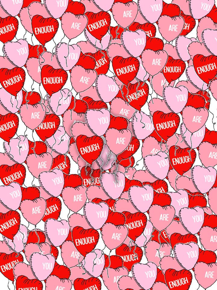 Pegatinas Globos del Día de San Valentín con texto para venta al por mayor de CreationsByMaddied