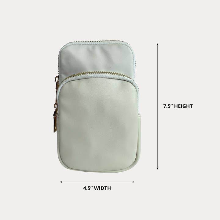 AHDORNED - Wholesale Crossbody Bag - Women's - Janet Nylon & Vegan Crossbody Phone Bag