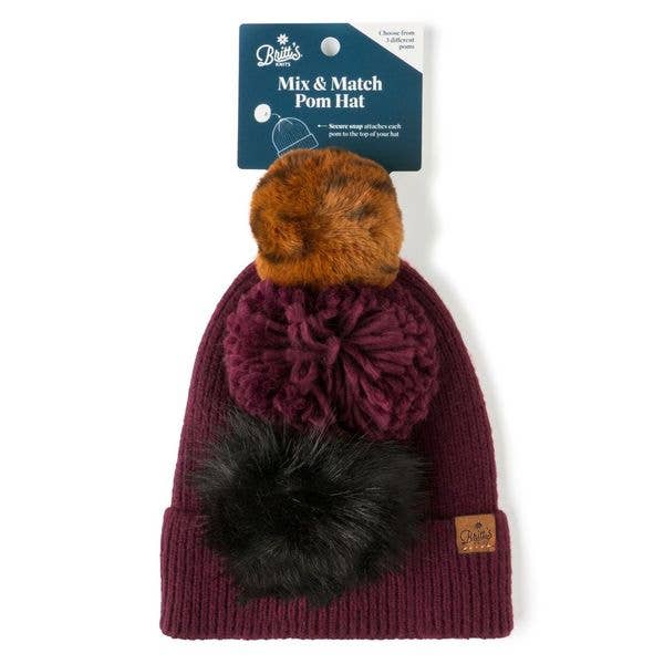 DM Merchandising - Wholesale Beanie - Women's - Britt's Knits Snap To It Mix & Match Pom Hat Assortment11