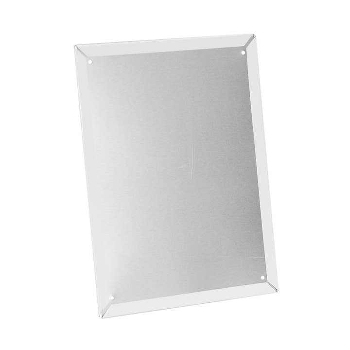 Metalplade - personlig hvid label (15 cm x 20 cm) for engroshandel hos Printbox