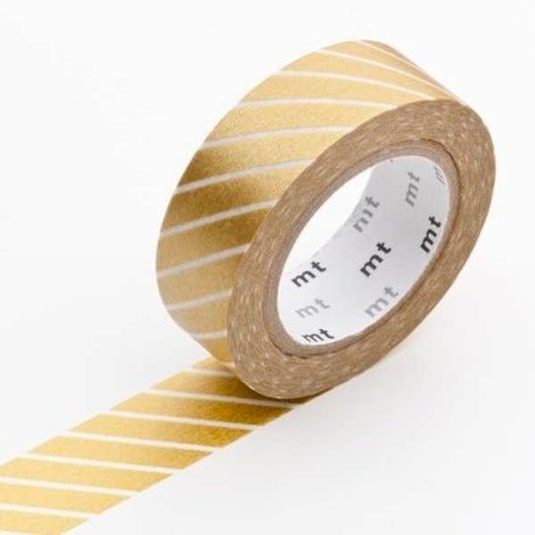 Tape Single: Wide Stripe Gold for wholesale by mt masking tape (Sweet Bella)