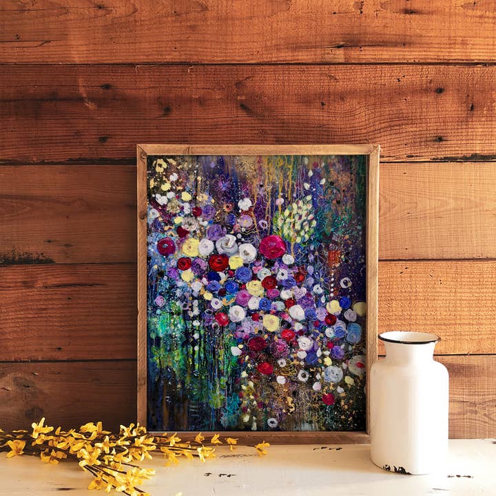 FINE ART PRINT Bold Floral Painting, Original Art for wholesale by Manda Marble LLC