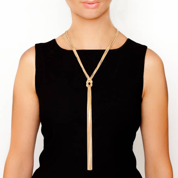 KETTING MET GROTE KNOOP voor wholesale door Avenue Chic