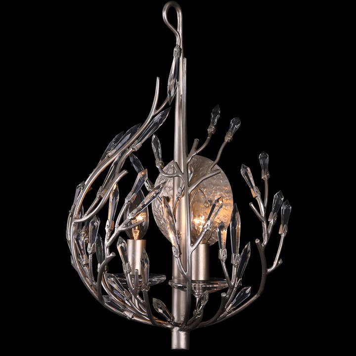 Varaluz – Candeeiro/lâmpada suspensa por atacado – Bash 2-Lt Crystal Sconce