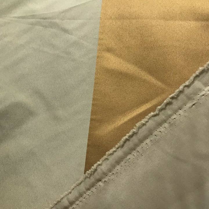 Fancy Styles Fabric - Wholesale Fabric - 60” Wide- Designer Satin Drapery Fabric - 6” Gold And Beige Stripes4