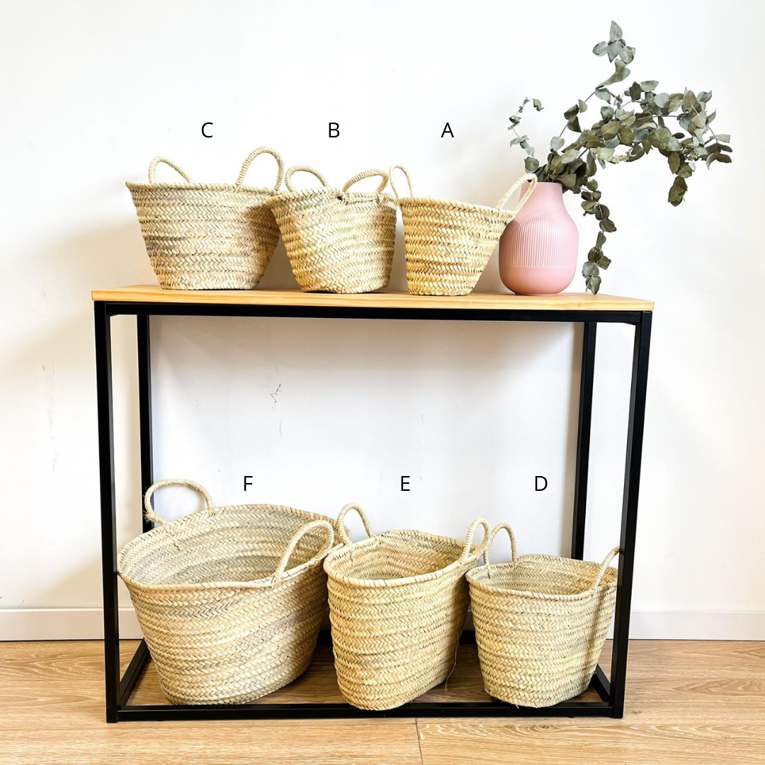 High crafty - Wholesale Basket - Handcrafted Short Handle Palm Basket – Elegant Christmas Bas0