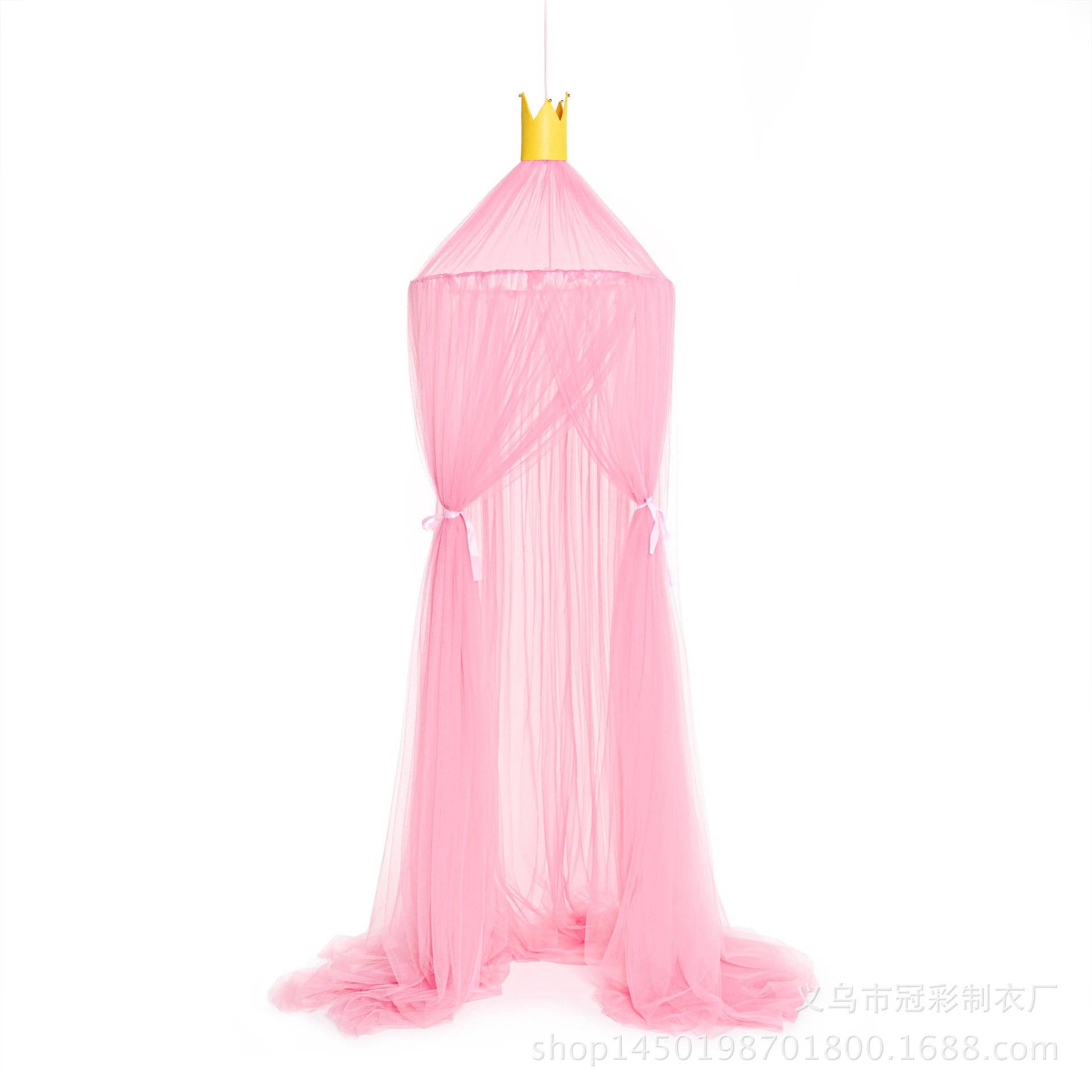 MyKids-USA® - Wholesale Bed Canopy - Kids & Baby - Children’s Room Round Top Baby Crib Mosquito Net, Trendy Summer Palace-Style Bed Canopy, Installation-Free Baby Mosquito Protection Cover1