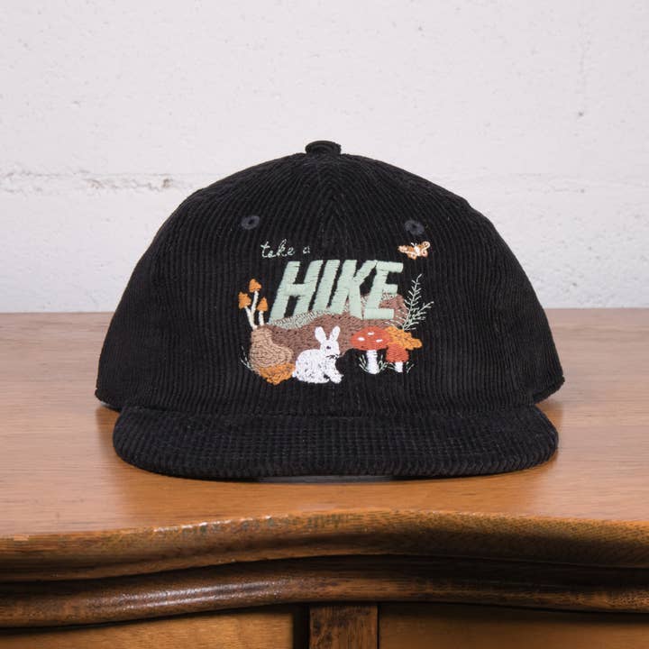 Take a Hike Corduroy Cap for wholesale by Crewel and Unusual